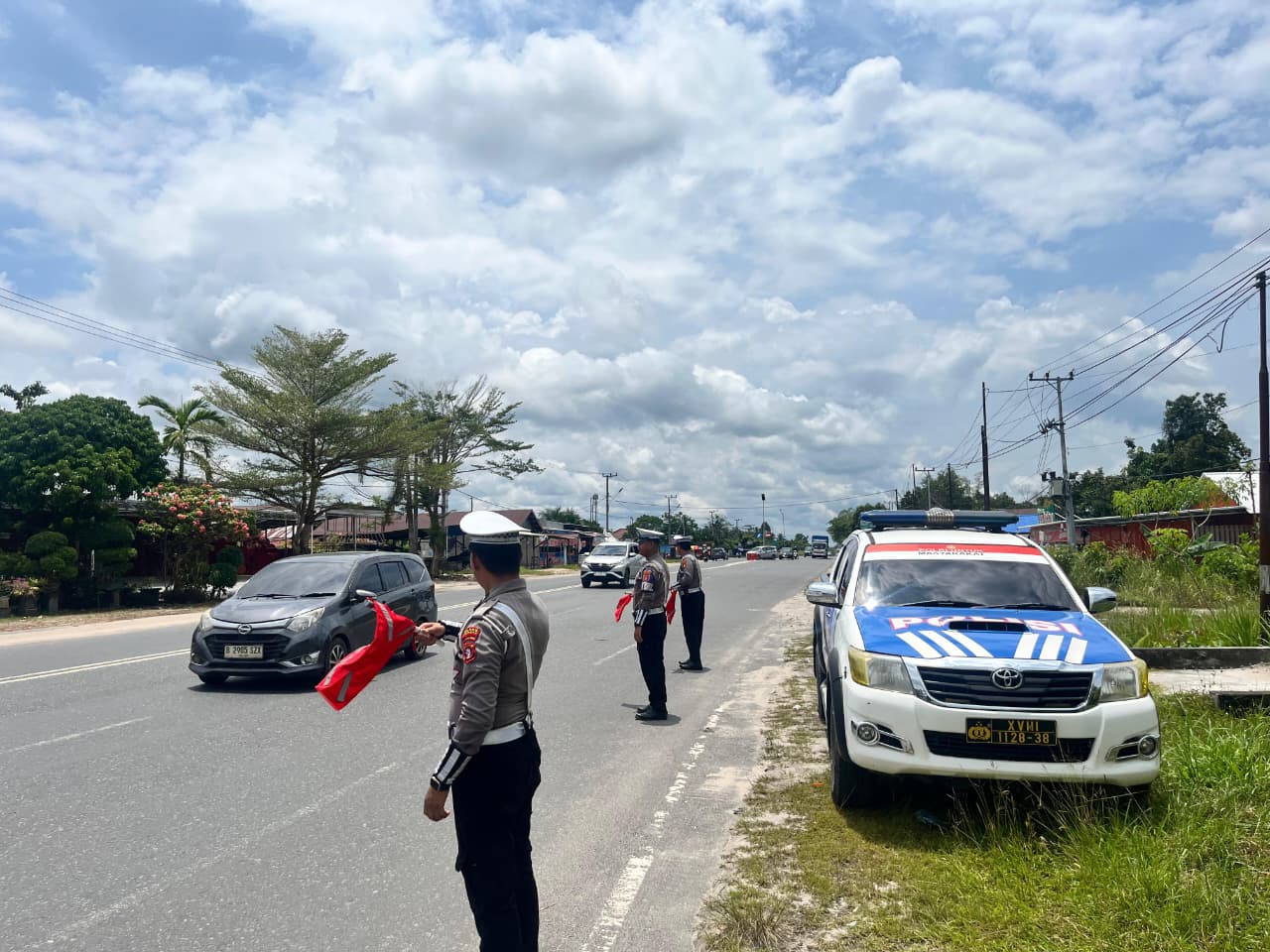 Antisipasi Laka Lantas, Satlantas Polres Katingan laksanakan patroli ke titik-titik lokasi rawan laka lantas.