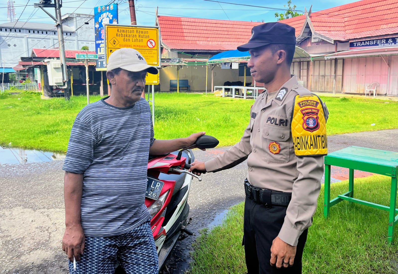 Demi Terciptanya Situasi Yang Aman dan Kondusif, Personil Polsek Katingan Kuala Kunjungi Warga Binaannya