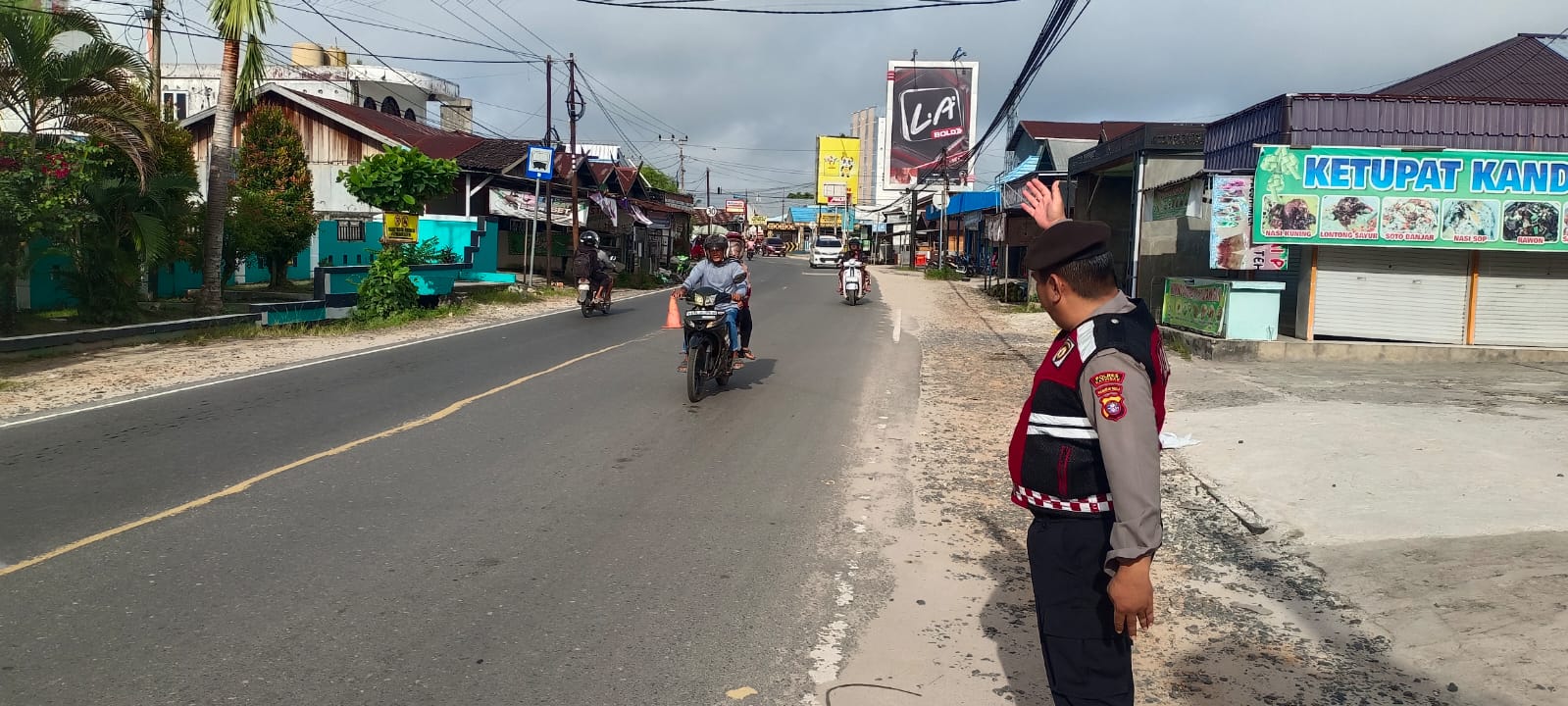 Sat Samapta Polres Katingan Laksanakan Gatur Pagi, Antisipasi Kemacetan dan Ciptakan Kamseltibcar Lantas.
