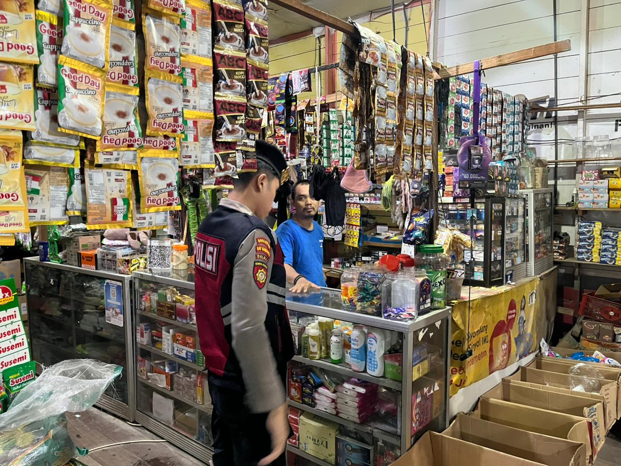 Wujudkan Kamtibmas Aman dan Kondusif, Sat Samapta Polres Lamandau Laksanakan Patroli Malam