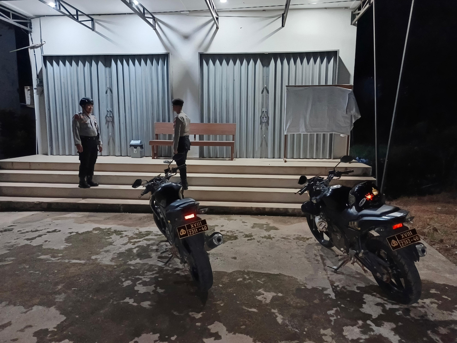 Piket Polsek Delang melaksanakan patroli diwilkum Polsek Delang