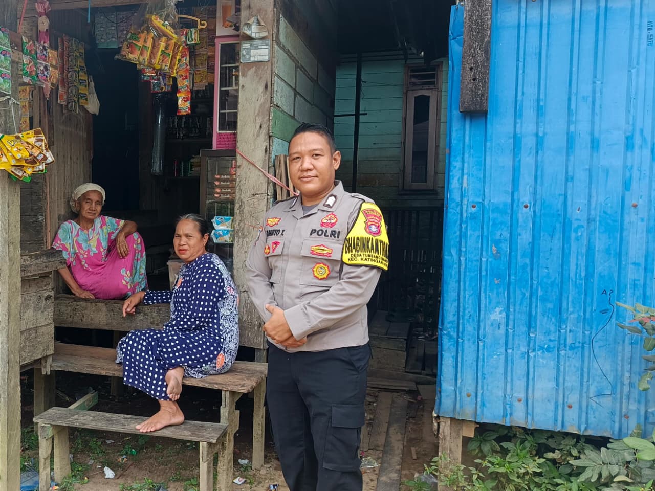 BHABINKAMTIBMAS POLSEK KATINGAN HULU SAMBANGI WARGA.