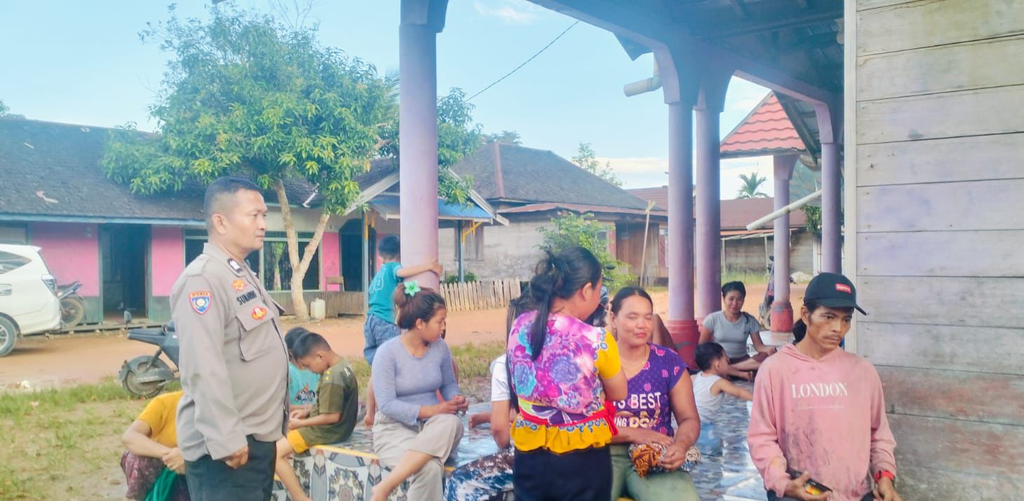 Polsek Katingan Tengah Sambang Kamtibmas