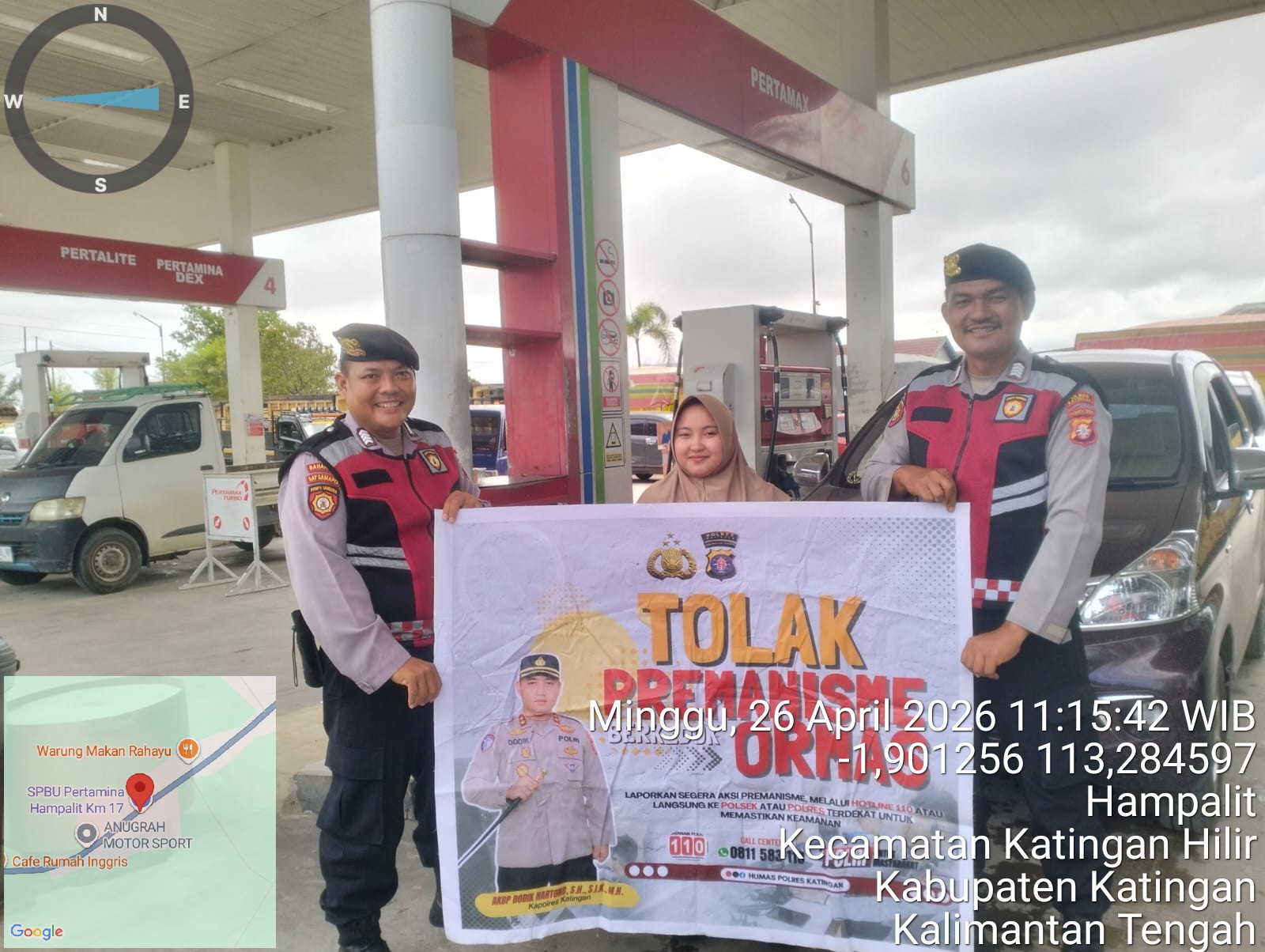 Personel Samapta Laksanakan Sosialisasi Tolak Premanisme di Lingkungan Masyarakat.