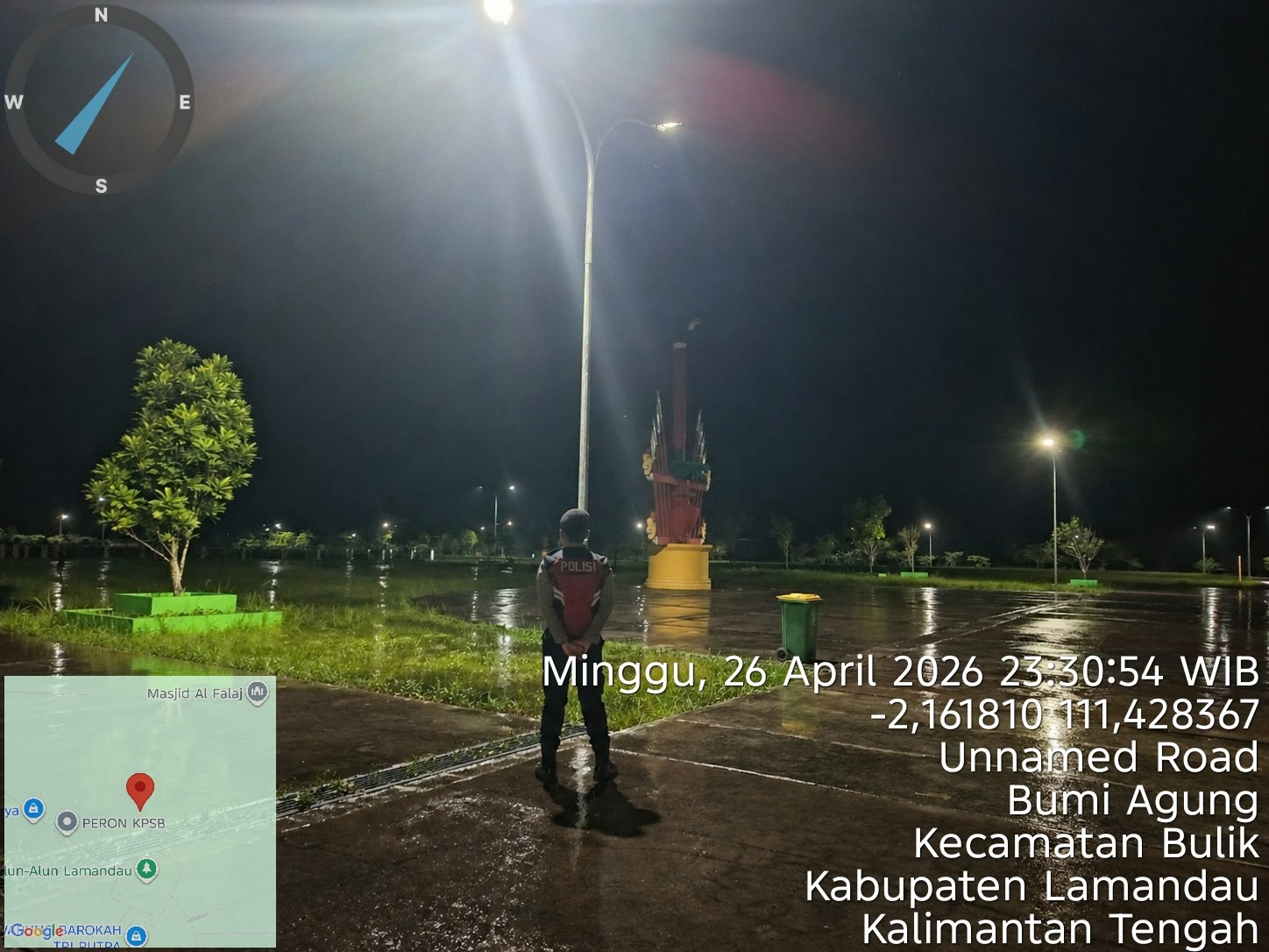 Wujudkan Kamtibmas Aman dan Kondusif, Sat Samapta Polres Lamandau Laksanakan Patroli Malam