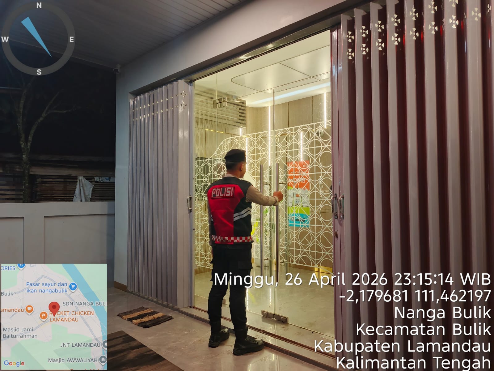 Sat Samapta Polres Lamandau Patroli di Objek Vital, Wilkum Polres Lamandau