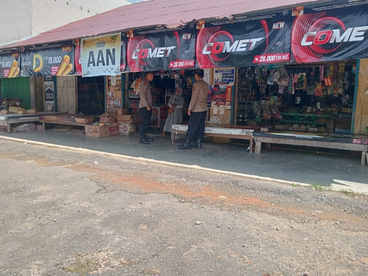 Piket Polsek Patroli kepertokoan diwilkum Polsek Delang