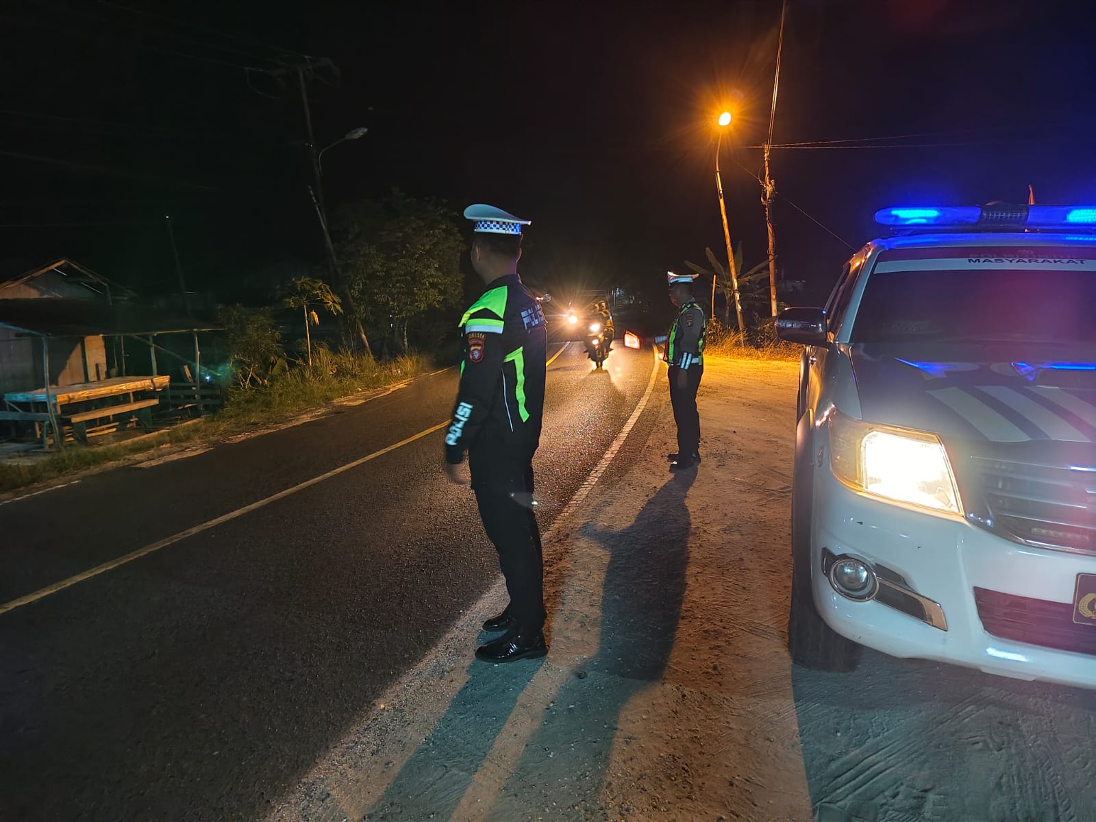 Antisipasi Laka Lantas, Satlantas Polres Katingan laksanakan patroli ke titik-titik lokasi rawan laka lantas.