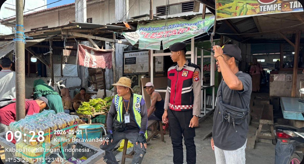 Patroli Pagi, Personel Samapta Polres Katingan Sasar Titik Rawan Tindak Pidana.