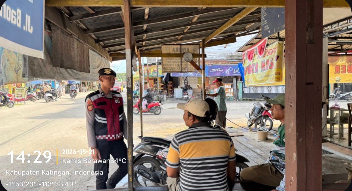 Personel Samapta Laksanakan Patroli Siang, Antisipasi Gangguan Kamtibmas.