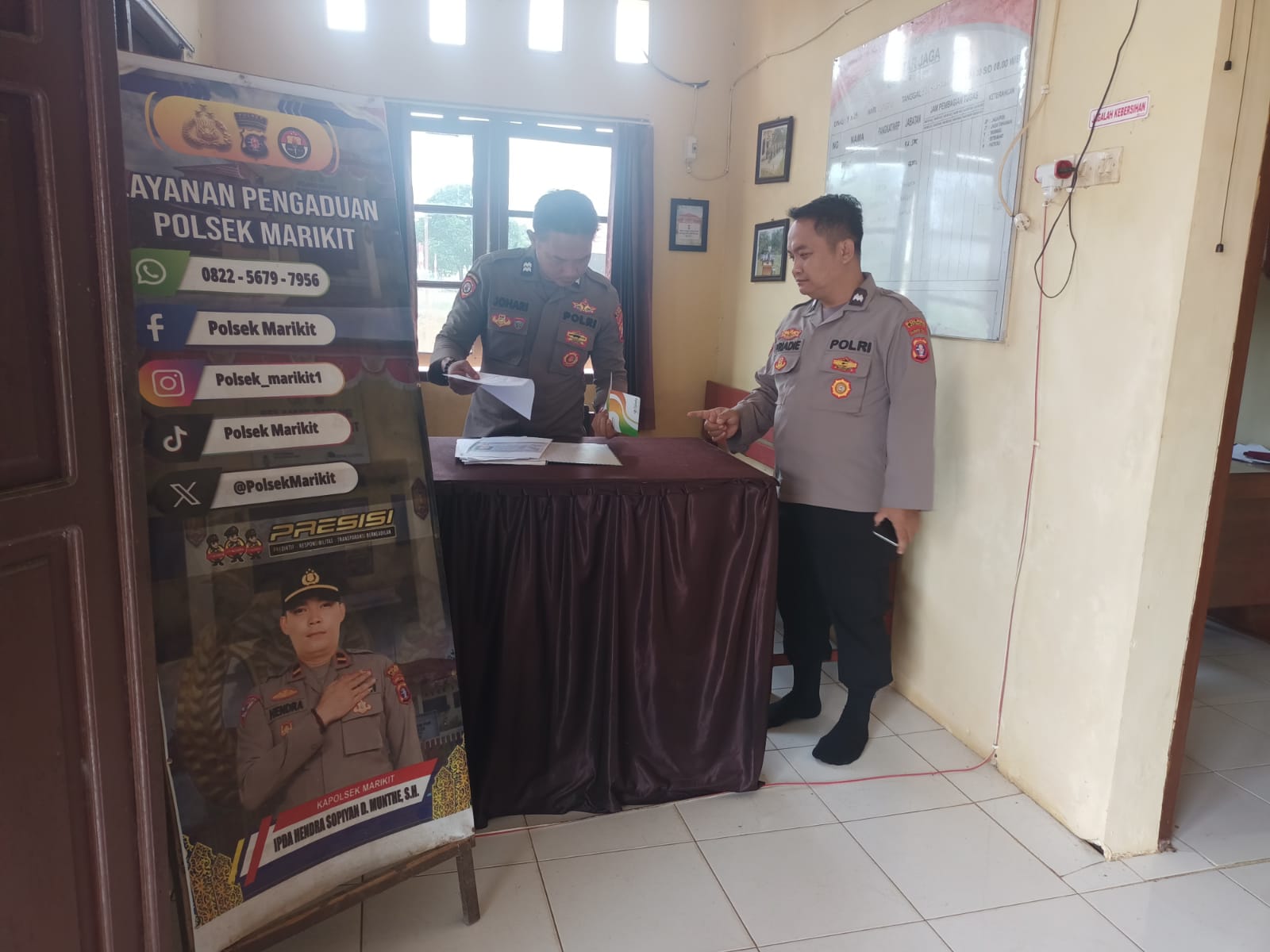 Soliditas Polsek Marikit Dukung Kesiapsiagaan Pelayanan Mako