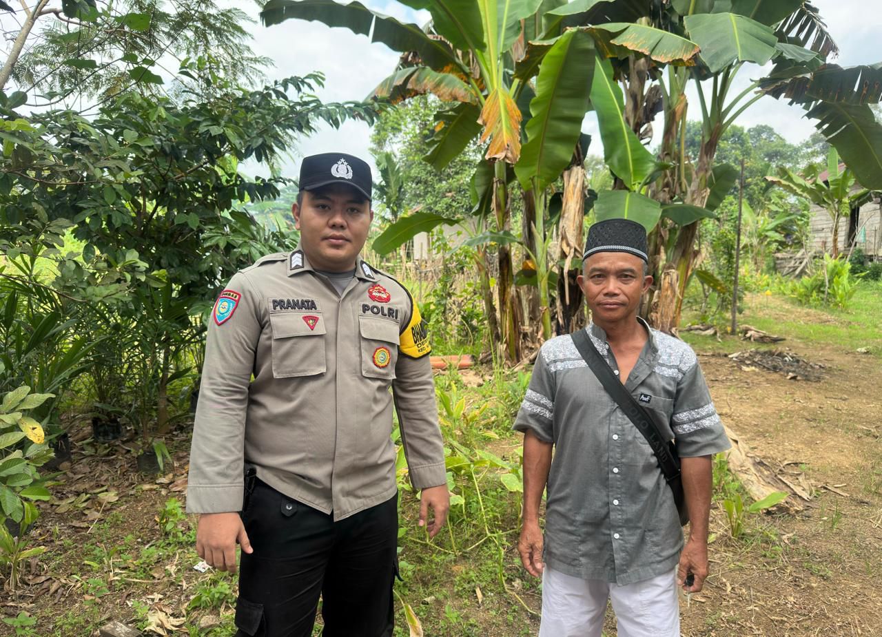 Perkuat Kamtibmas, Polsek Katingan Tengah Sambangi Warga