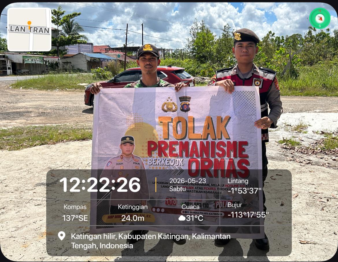 Personel Samapta Laksanakan Sosialisasi Tolak Premanisme di Lingkungan Masyarakat.