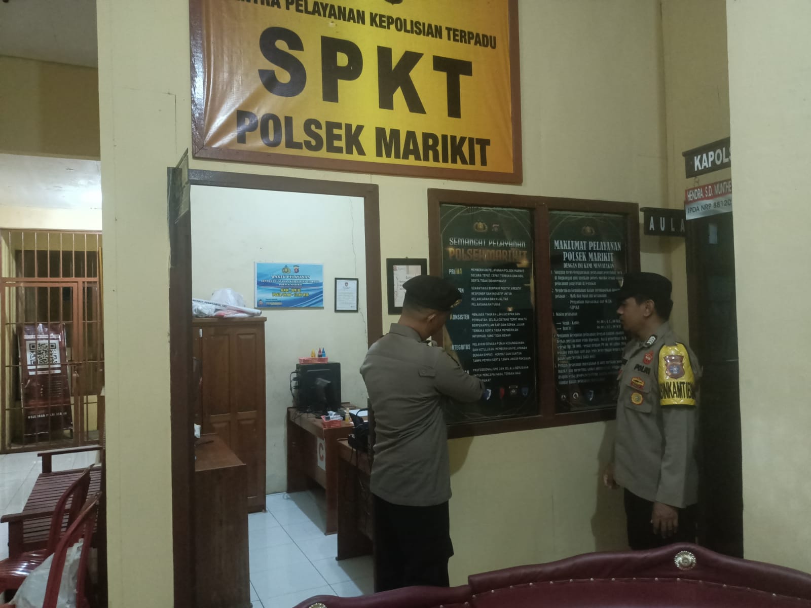 Piket Malam Polsek Marikit, Hadir Saat Warga Membutuhkan