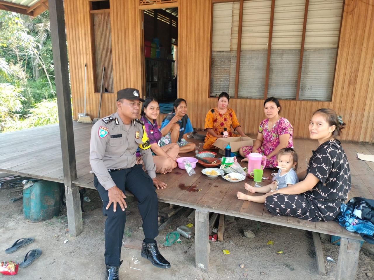 Polsek Katingan Tengah Sambang Kamtibmas