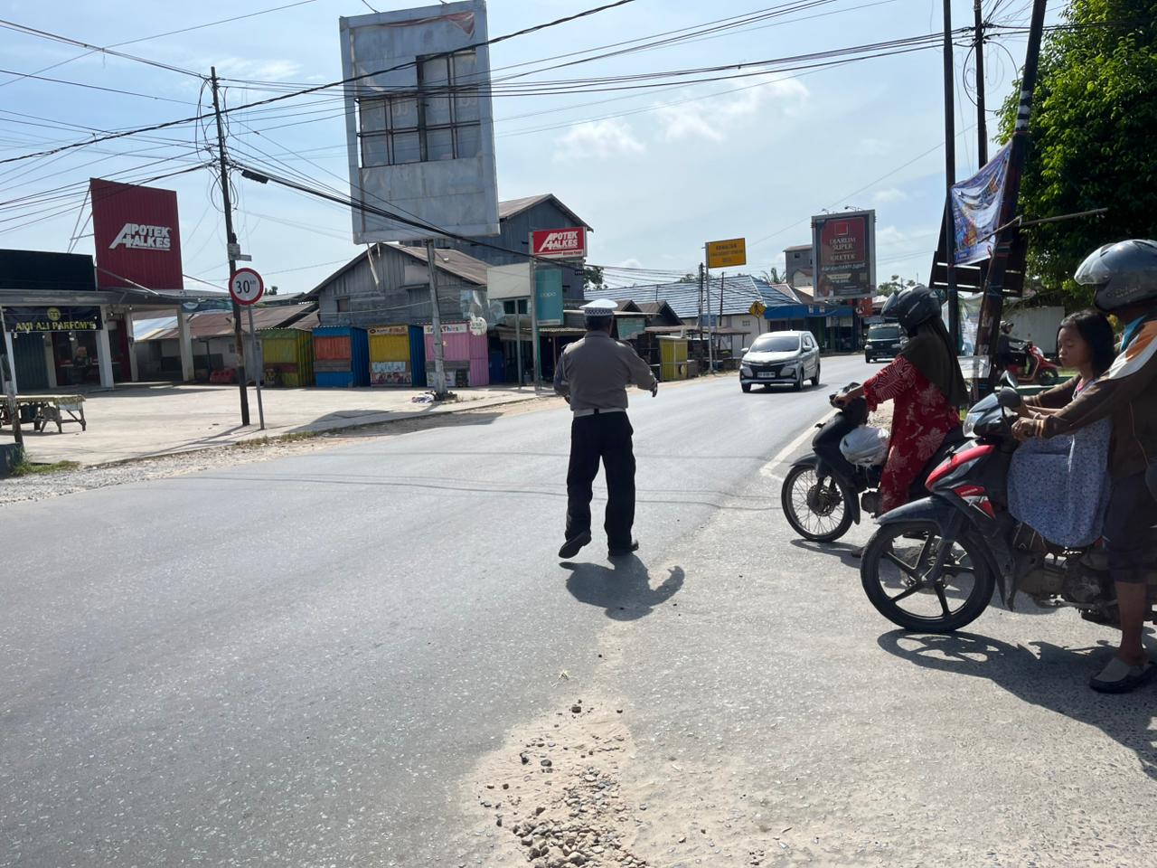 Pengaturan Pagi Di titik Rawan kepadatan arus lalulintas