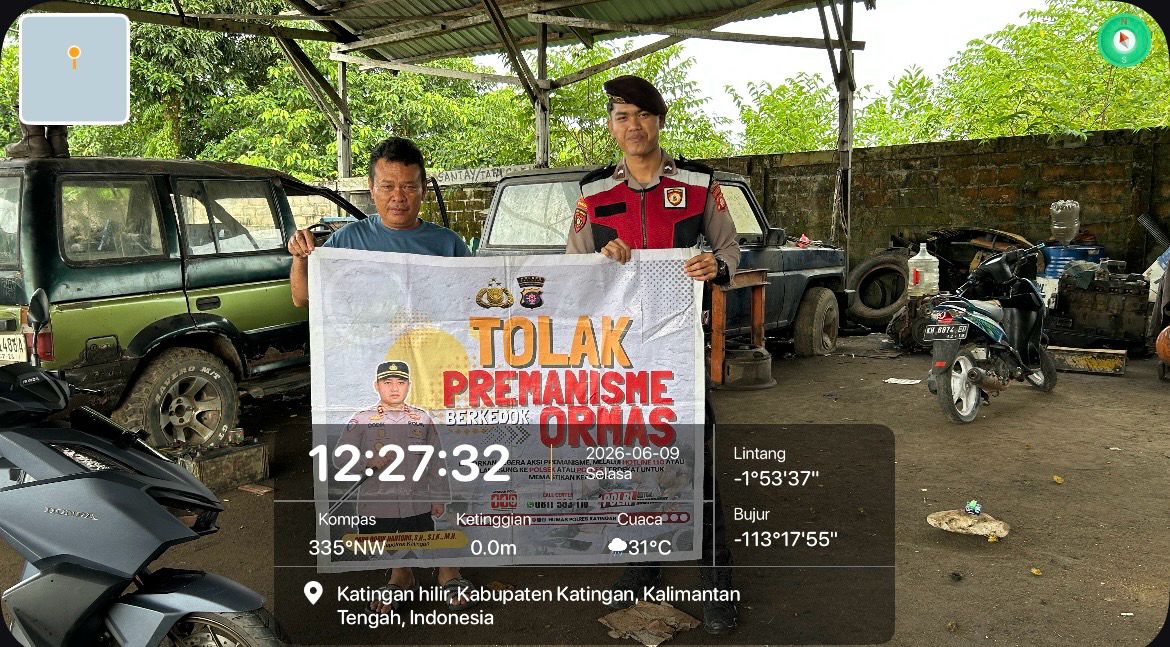 Personel Samapta Laksanakan Sosialisasi Tolak Premanisme di Lingkungan Masyarakat.