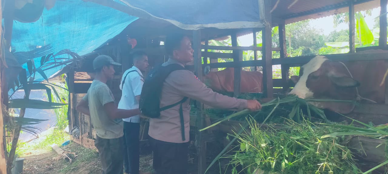 Mengutamakan Kemanusiaan, Bhabinkamtibmas Polsek Bulik Bantu Warga Menuju Rumah Sakit