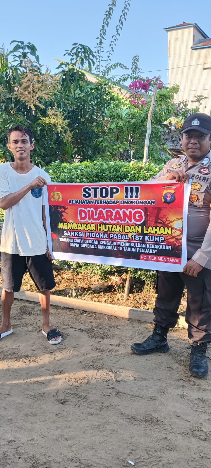 Upaya Pencegahan Karhutla, Bhabinkamtibmas Rutin Himbau Masyarakat tentang Bahaya Karhutla