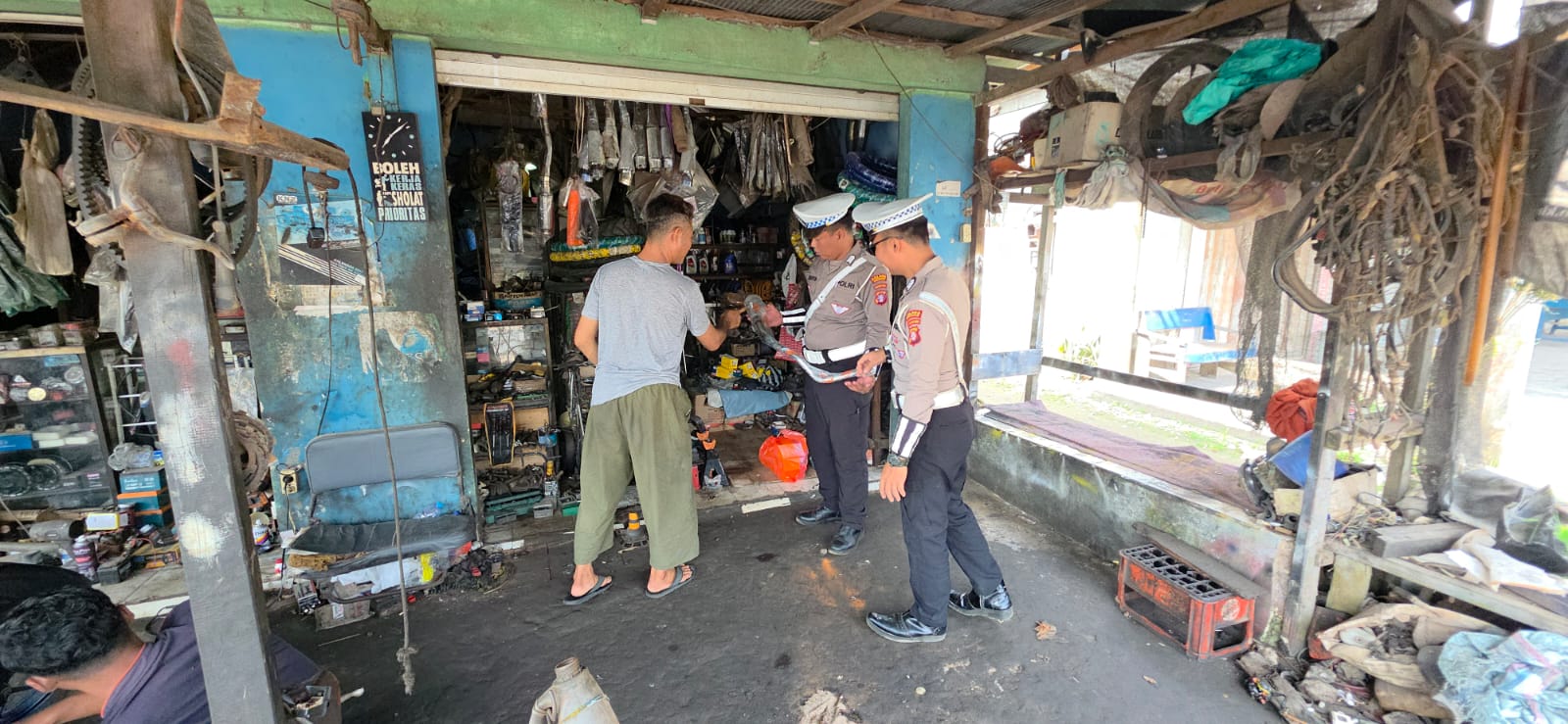 Satlantas Polres Katingan Sosialisasikan Larangan Knalpot Brong