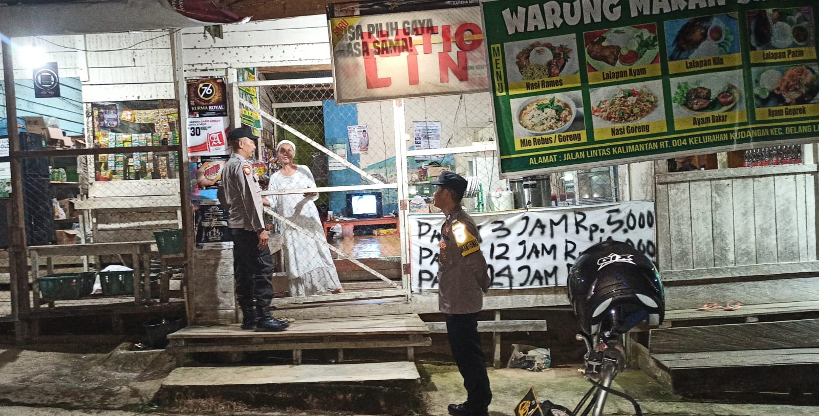Polsek Delang Monitoring Wilayah, Pastikan Situasi Kamtibmas Tetap Kondusif