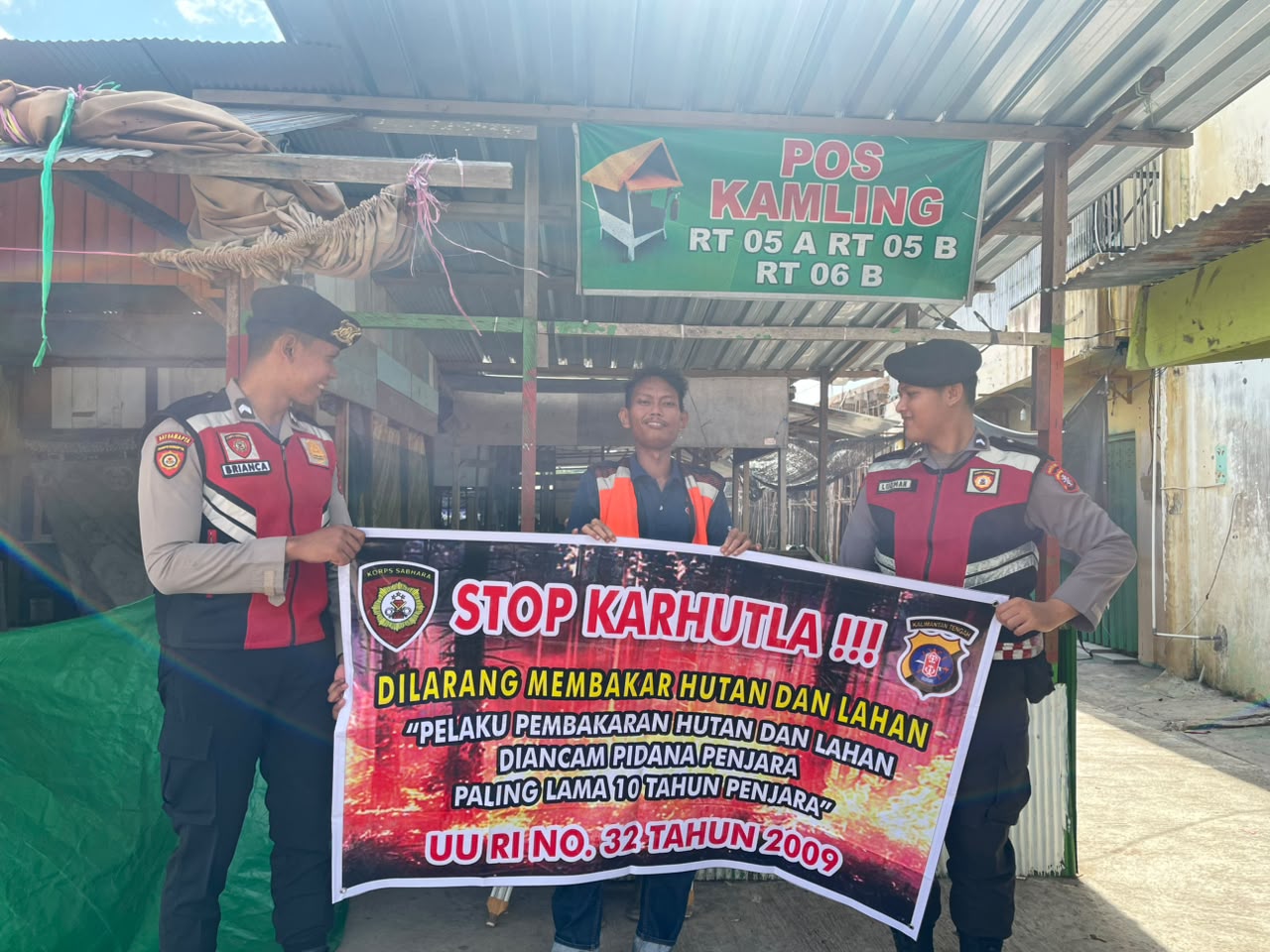 Sat Samapta Polres Lamandau Gencarkan Patroli dan Imbauan Pencegahan Karhutla