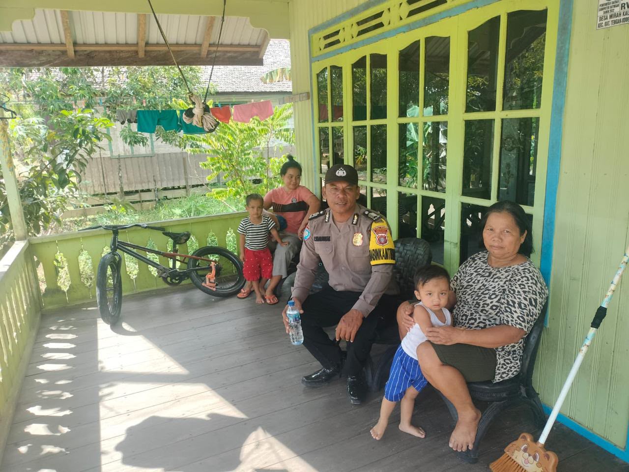 Polsek Katingan Tengah Sambang Kamtibmas