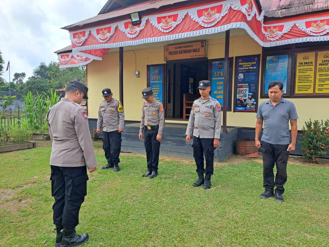 Personel Polsek Katingan Hulu Laksanakan Apel PagiKatingan Hulu.