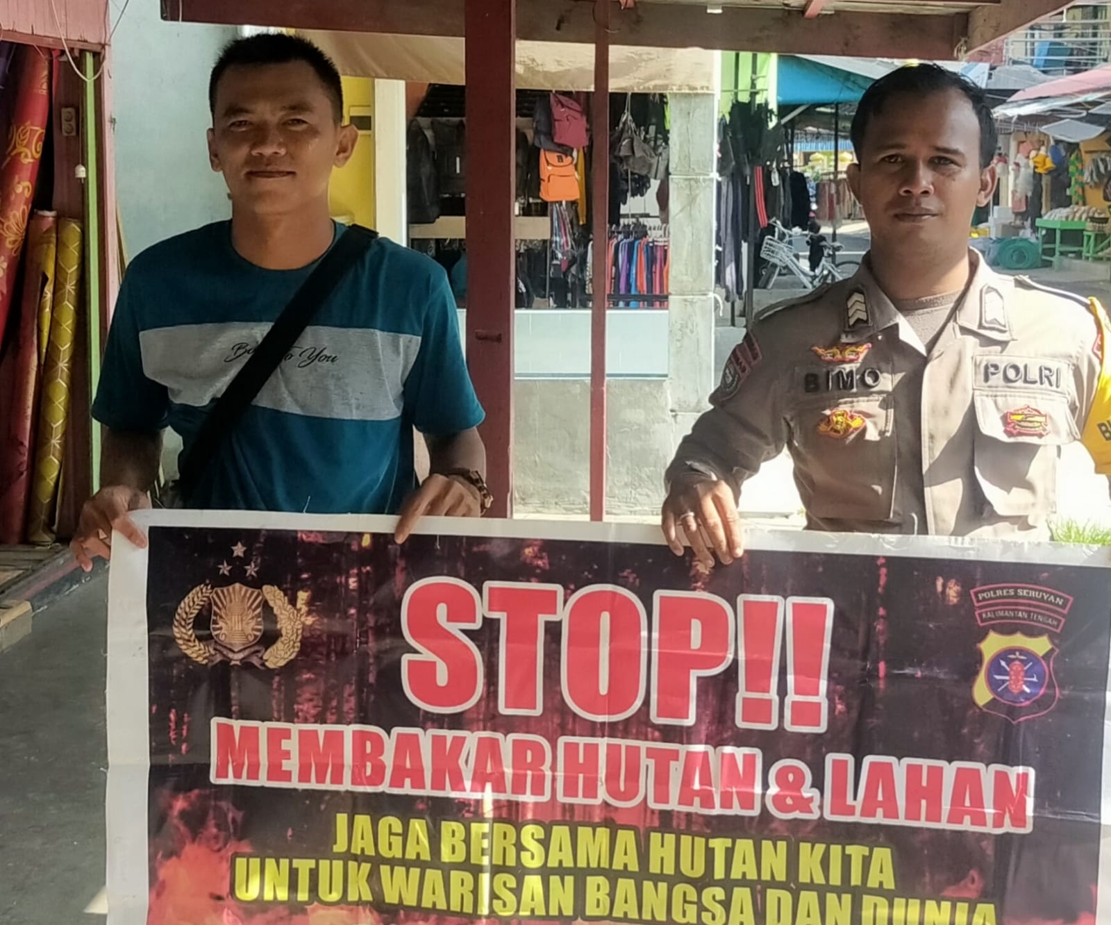 Upaya Pencegahan Karhutla, Bhabinkamtibmas Rutin Himbau Masyarakat tentang Bahaya Karhutla