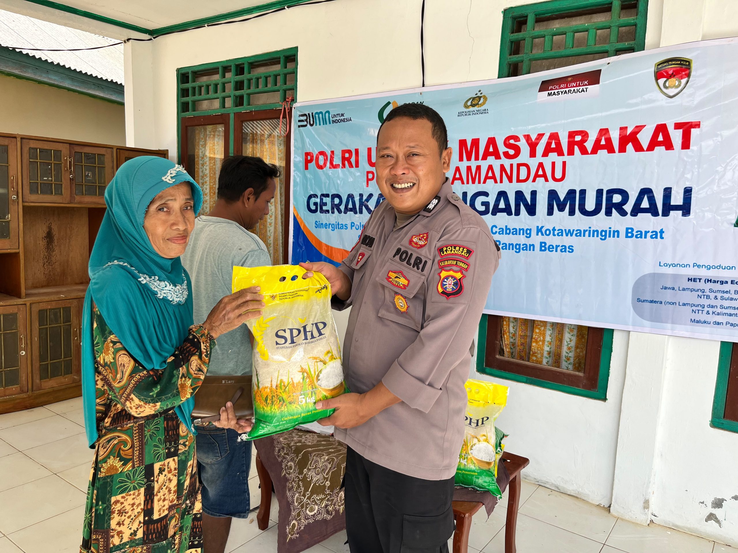 Polres Lamandau Kembali Gelar Gerakan Pangan Murah, Bantu Masyarakat Dapatkan Pangan Terjangkau