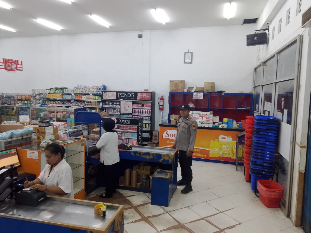 Polsek Bulik Tingkatkan Patroli di Kawasan Pertokoan, Jaga Kamtibmas