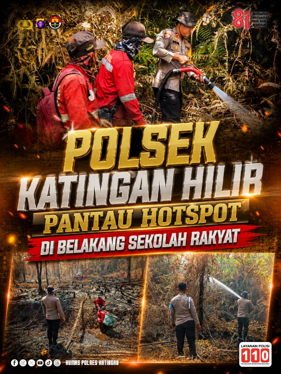 Polsek Katingan Hilir Pantau Hotspot di Belakang Sekolah Rakyat