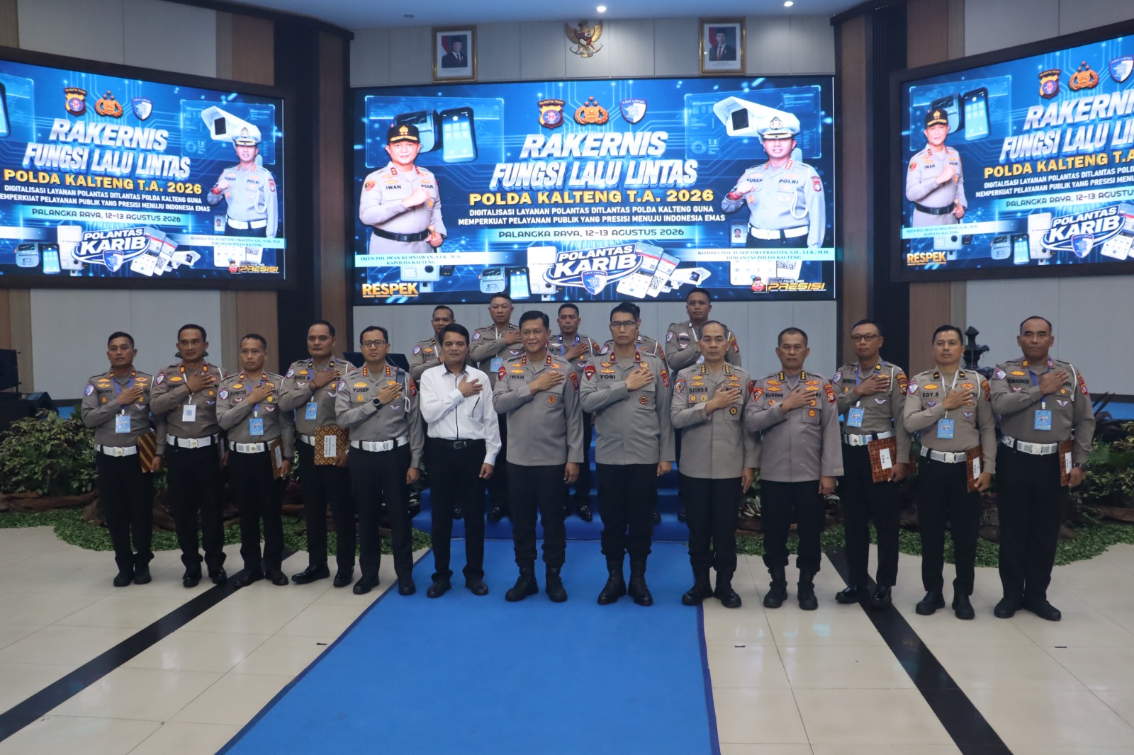Rapat Kerja Fungsi Teknis Ditlantas Polda Kalteng Tahun 2026: Dorong Digitalisasi Layanan Polisi Menuju Indonesia Emas