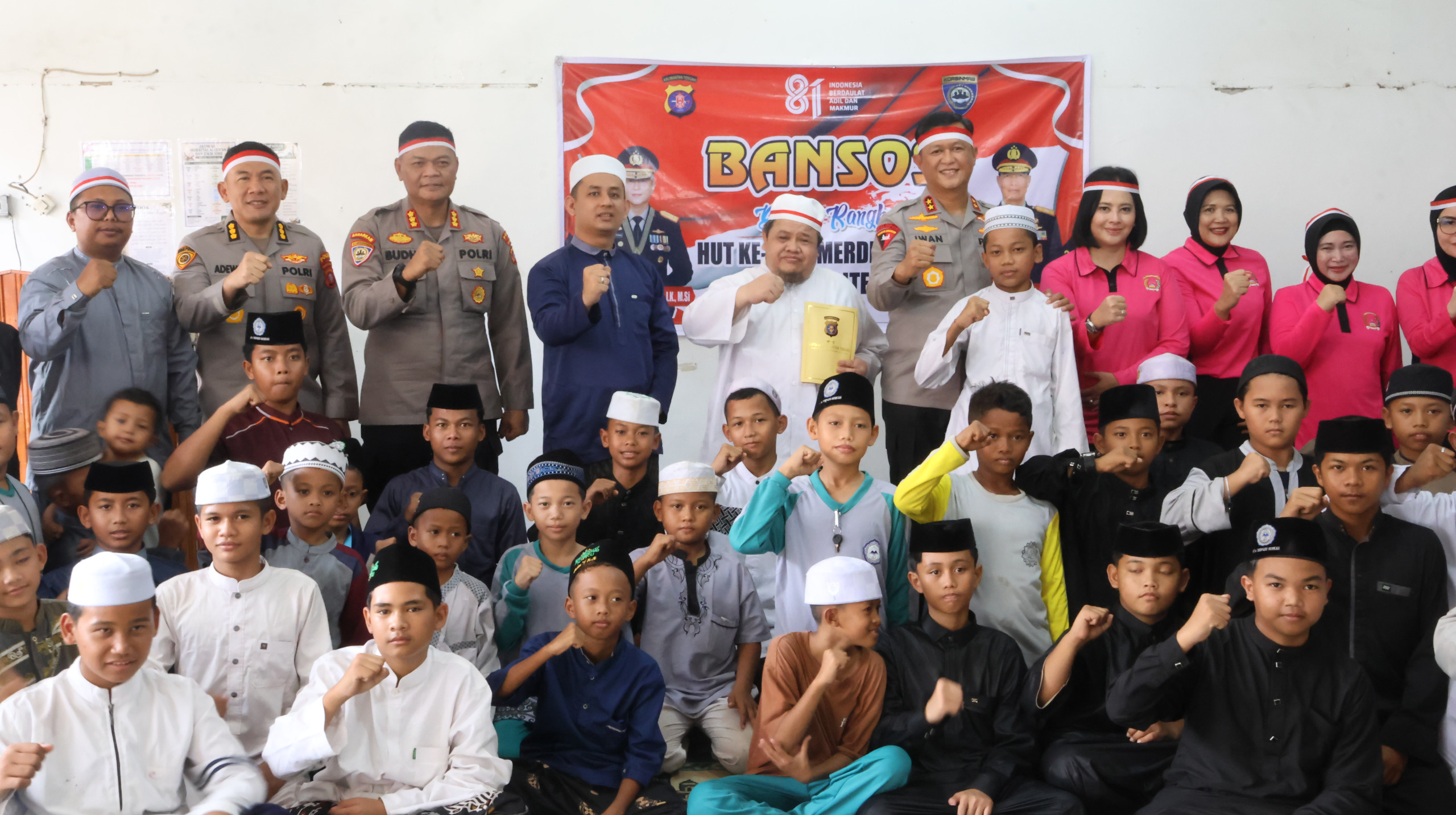 Sambut HUT ke-81 RI, Kapolda Kalteng Anjangsana dan Salurkan Bansos ke Panti Asuhan