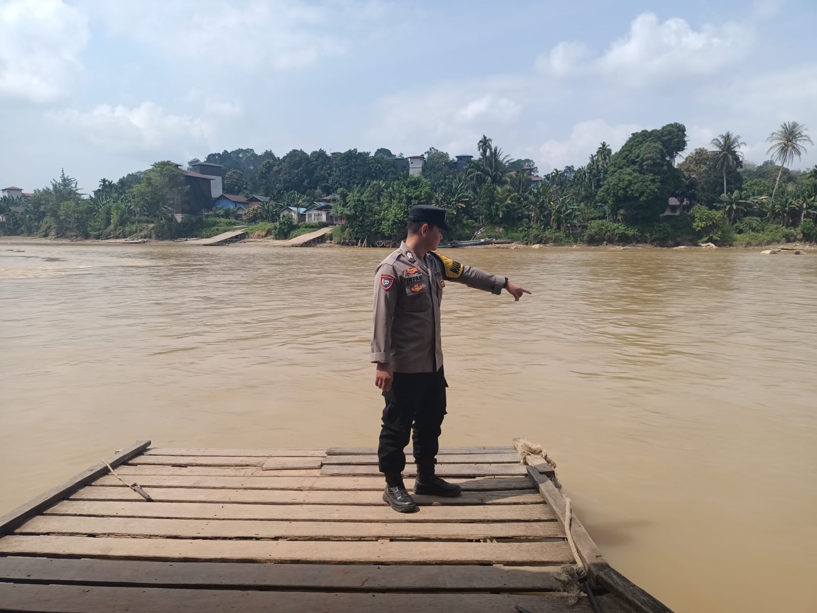 Polsek Marikit Catat Debit DAS Katingan Terpantau Normal, Kondisi Tetap Aman