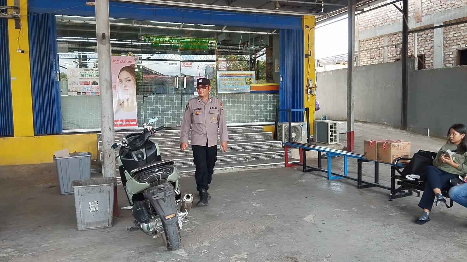 Polsek Bulik Patroli Pusat Pertokoan, Antisipasi Gangguan Kamtibmas