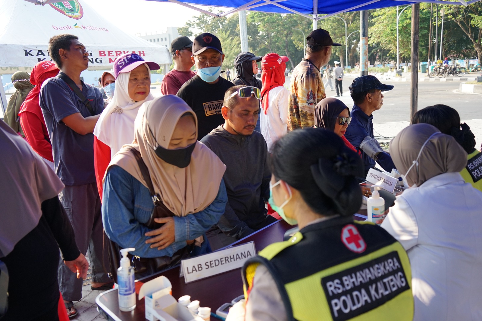 Sambut HUT RI ke-81, Rumkit Bhayangkara Polda Kalteng Hadirkan Layanan Kesehatan Gratis bagi Masyarakat di CFD