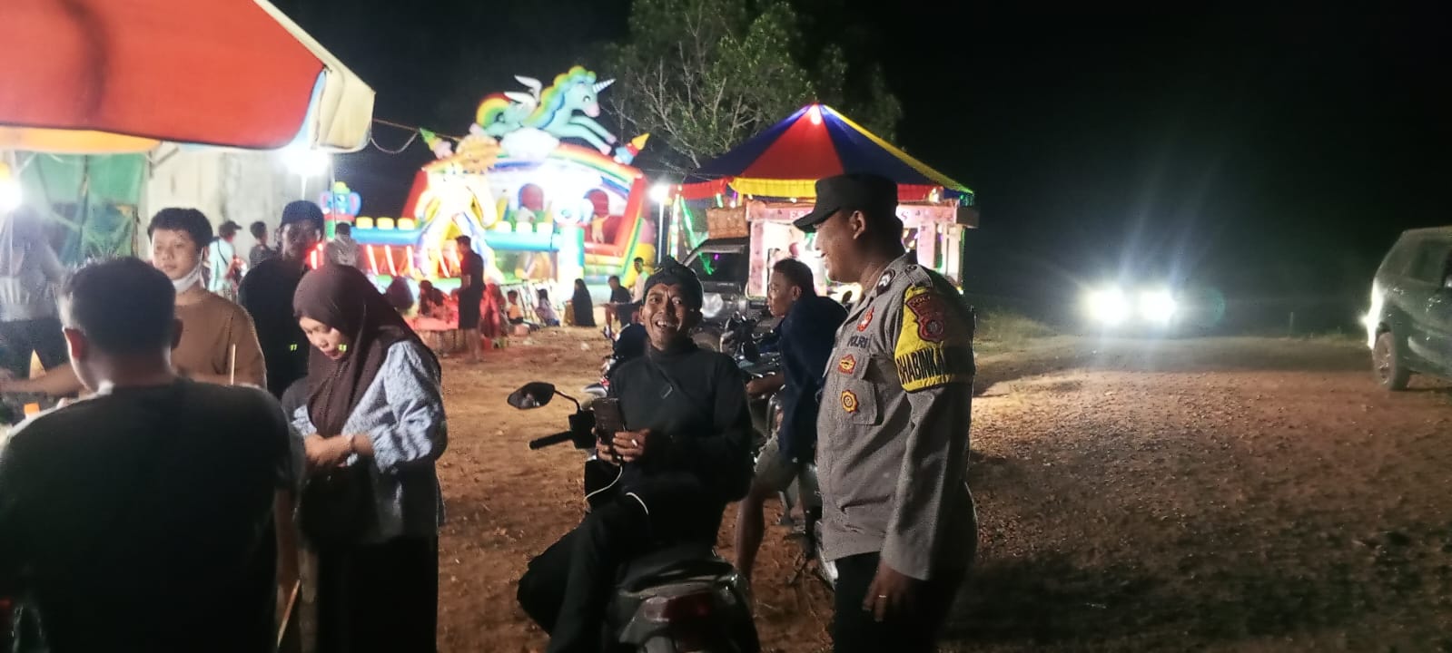 Polsek Lamandau Sapa Masyarakat pada Malam Hari, Perkuat Kamtibmas