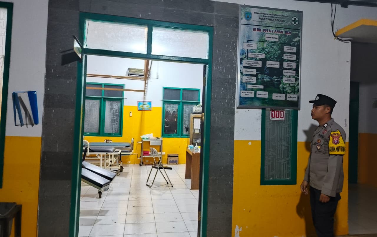 Polsek Delang Monitoring Fasilitas Kesehatan, Pastikan Situasi Tetap Aman