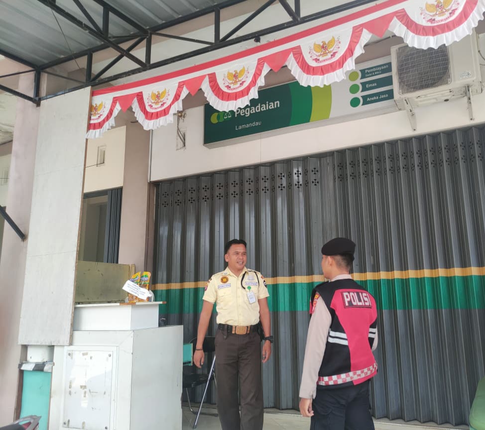 Sat Samapta Polres Lamandau Sambangi Pegadaian, Perkuat Pengamanan Objek Vital