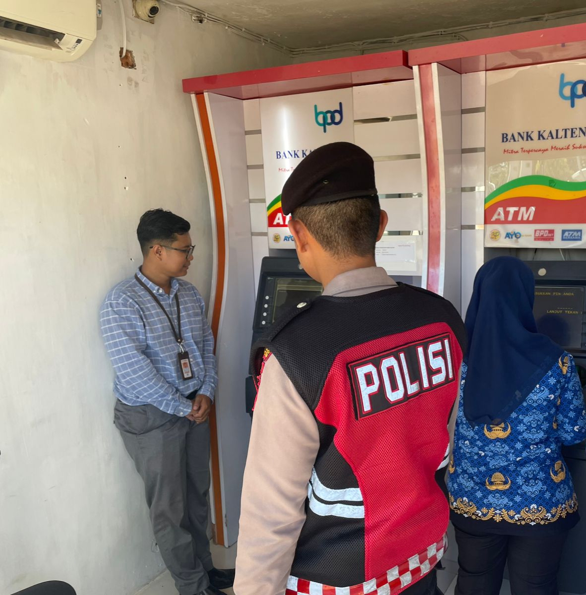 Sat Samapta Polres Lamandau Patroli ATM, Antisipasi Gangguan Kamtibmas