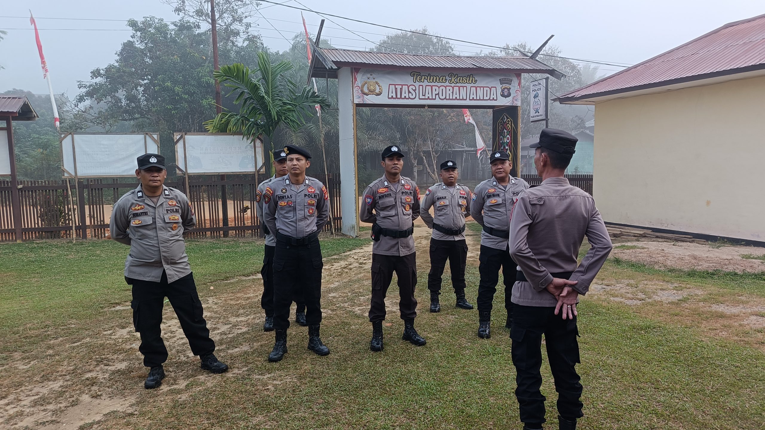 Personel Polsek Katingan Hulu Laksanakan Apel Pagi di Mako polsekKatingan Hulu.
