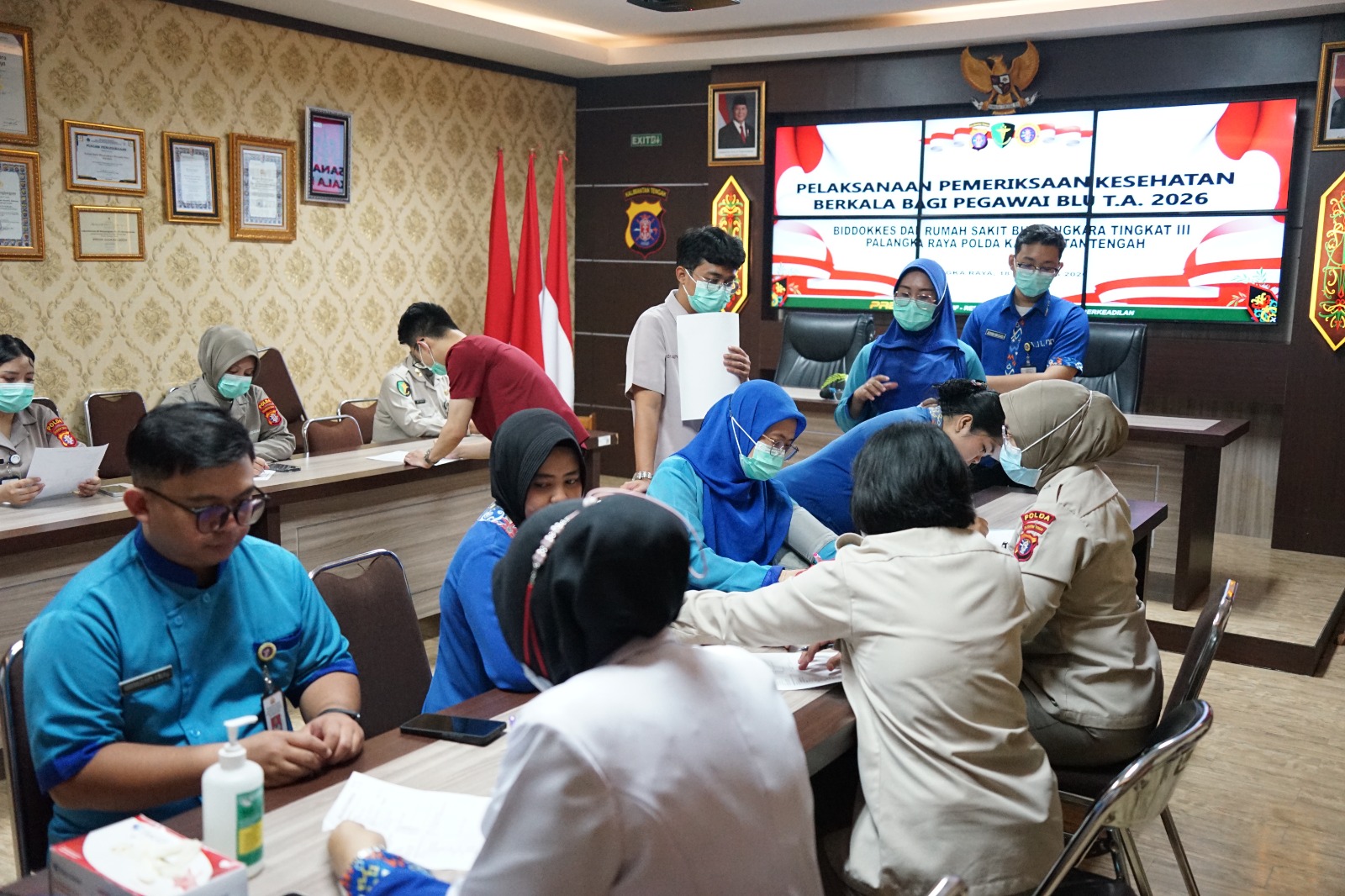 Pastikan Karyawan Dalam Kondisi Sehat, Rumkit Bhayangkara Laksanakan Rikkes Berkala bagi Pegawai BLU T.A. 2026