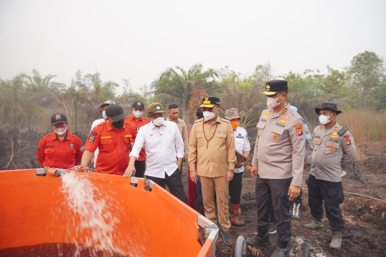 Menteri Kehutanan Turun Langsung Pantau Karhutla di Kalimantan Tengah