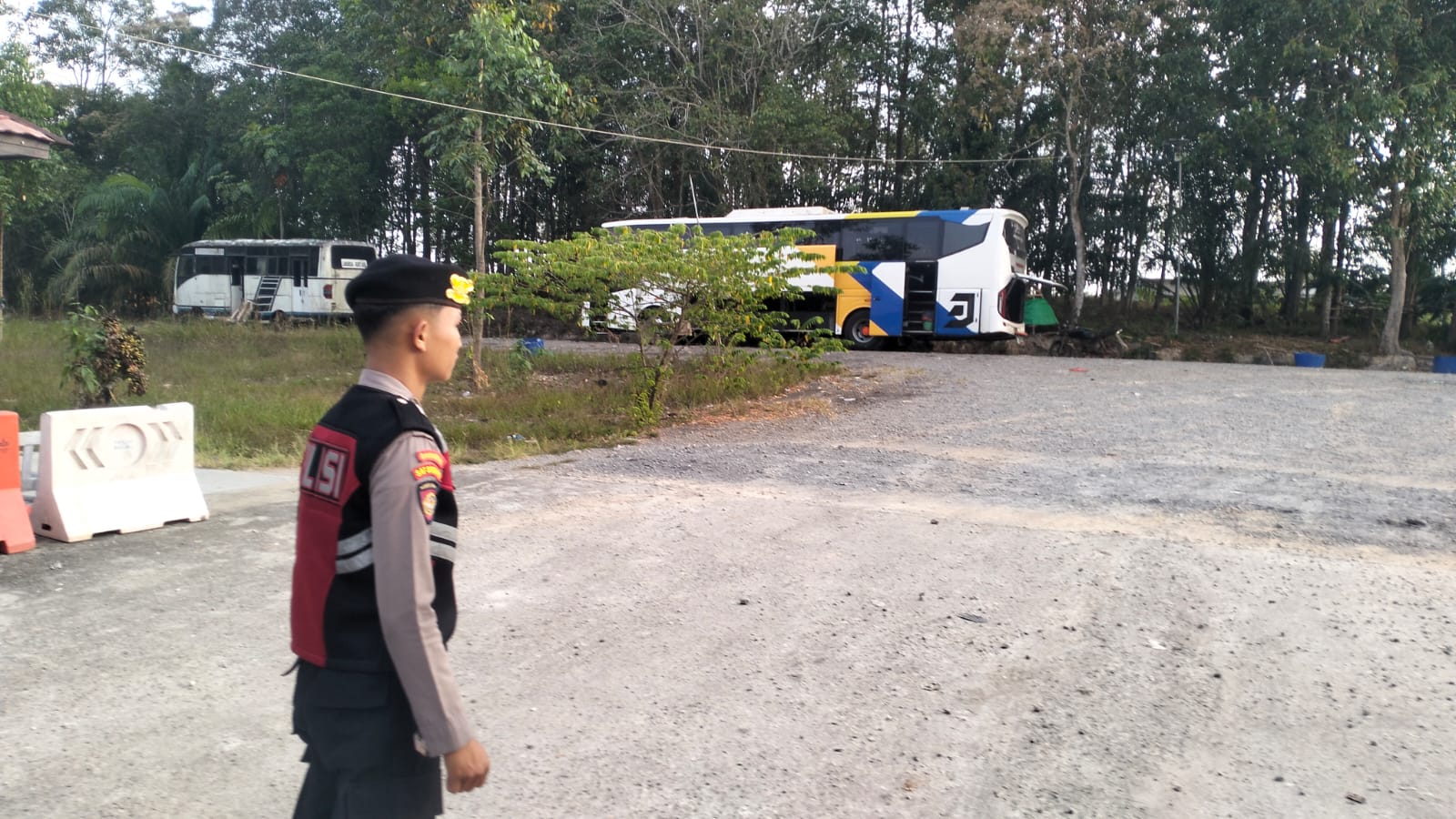 Sat Samapta Polres Lamandau Patroli Terminal, Pantau Situasi dan Antisipasi Gangguan Kamtibmas