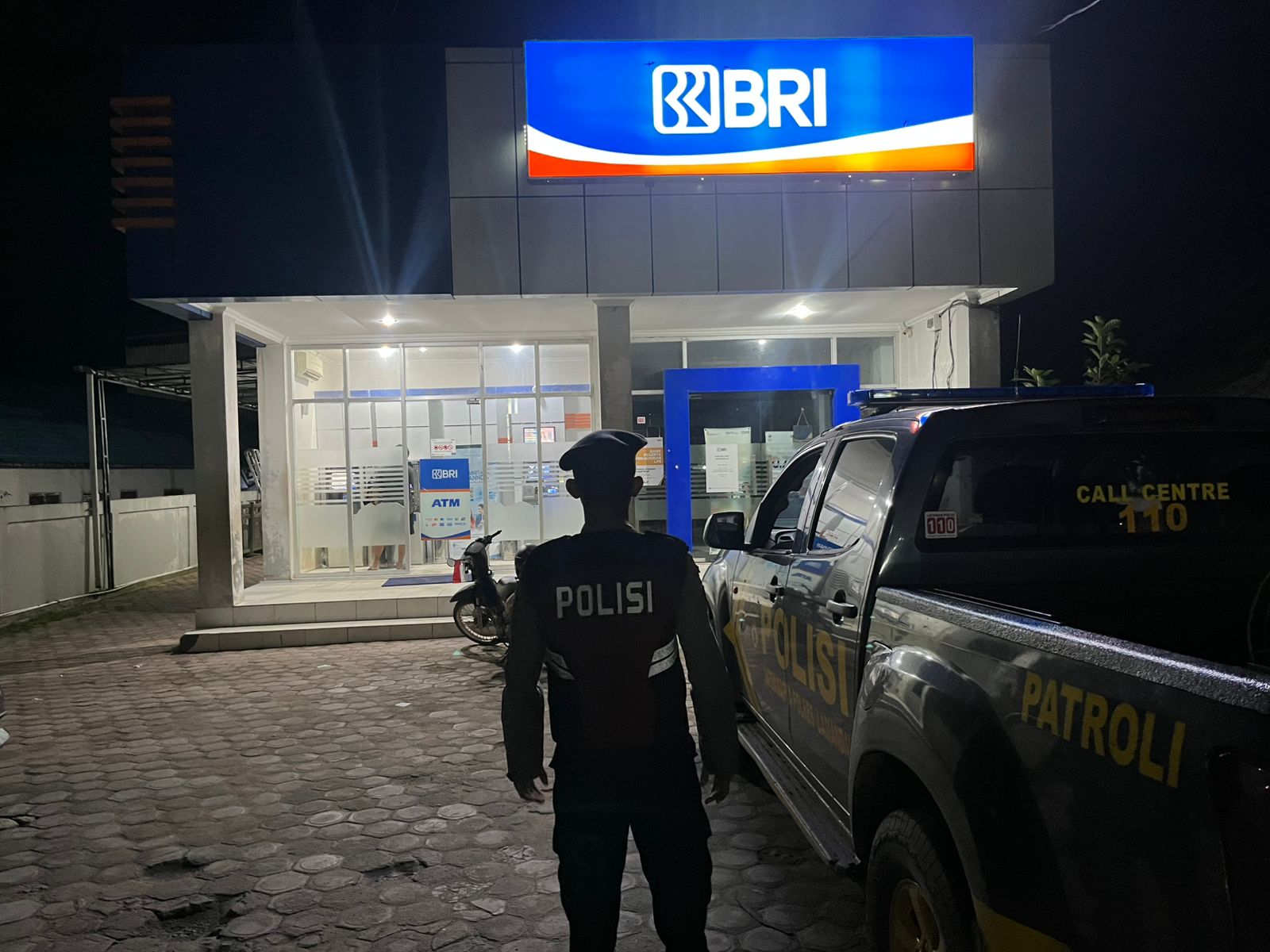 Sat Samapta Polres Lamandau Patroli ATM, Antisipasi Gangguan Kamtibmas