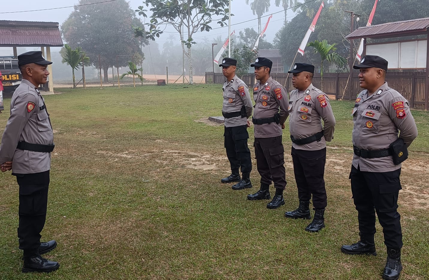 Personel Polsek Katingan Hulu Laksanakan Apel Pagi di Mako polsekKatingan Hulu.