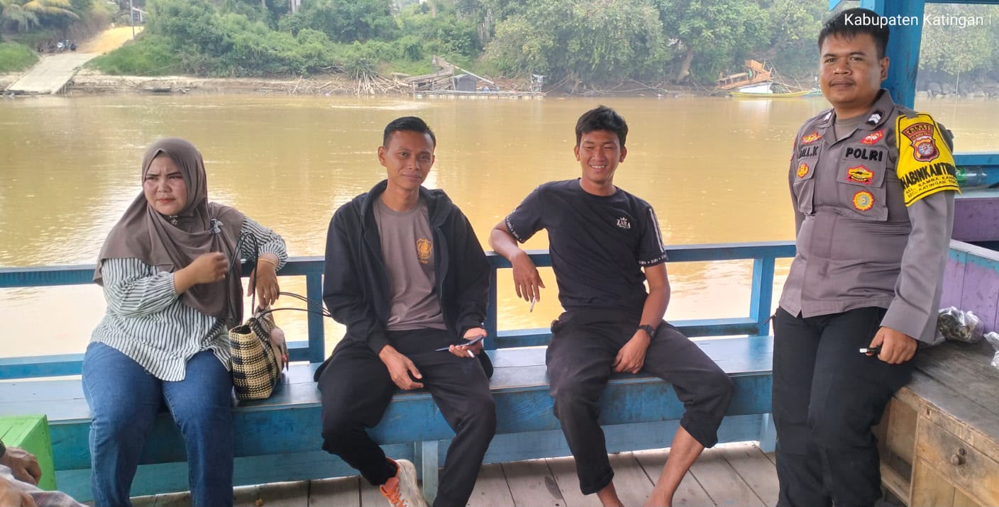 Polsek Katingan Tengah Sambang Kamtibmas
