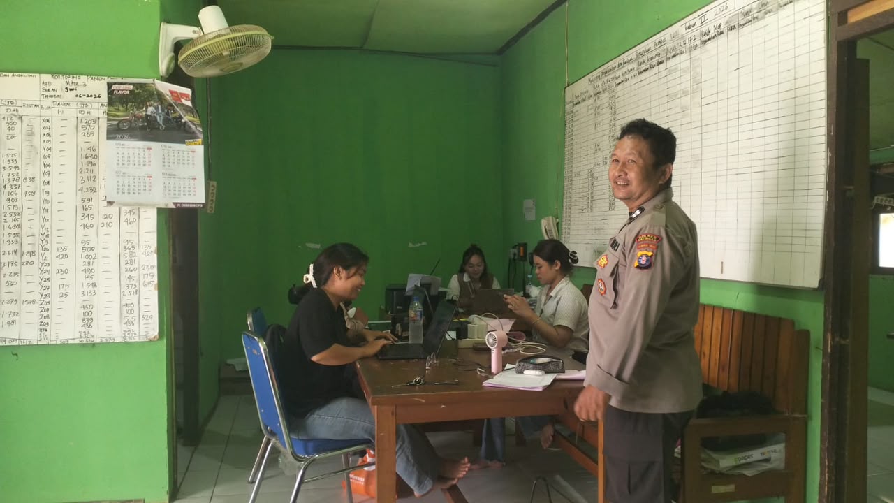 Polsek Katingan Tengah Sambang Kamtibmas