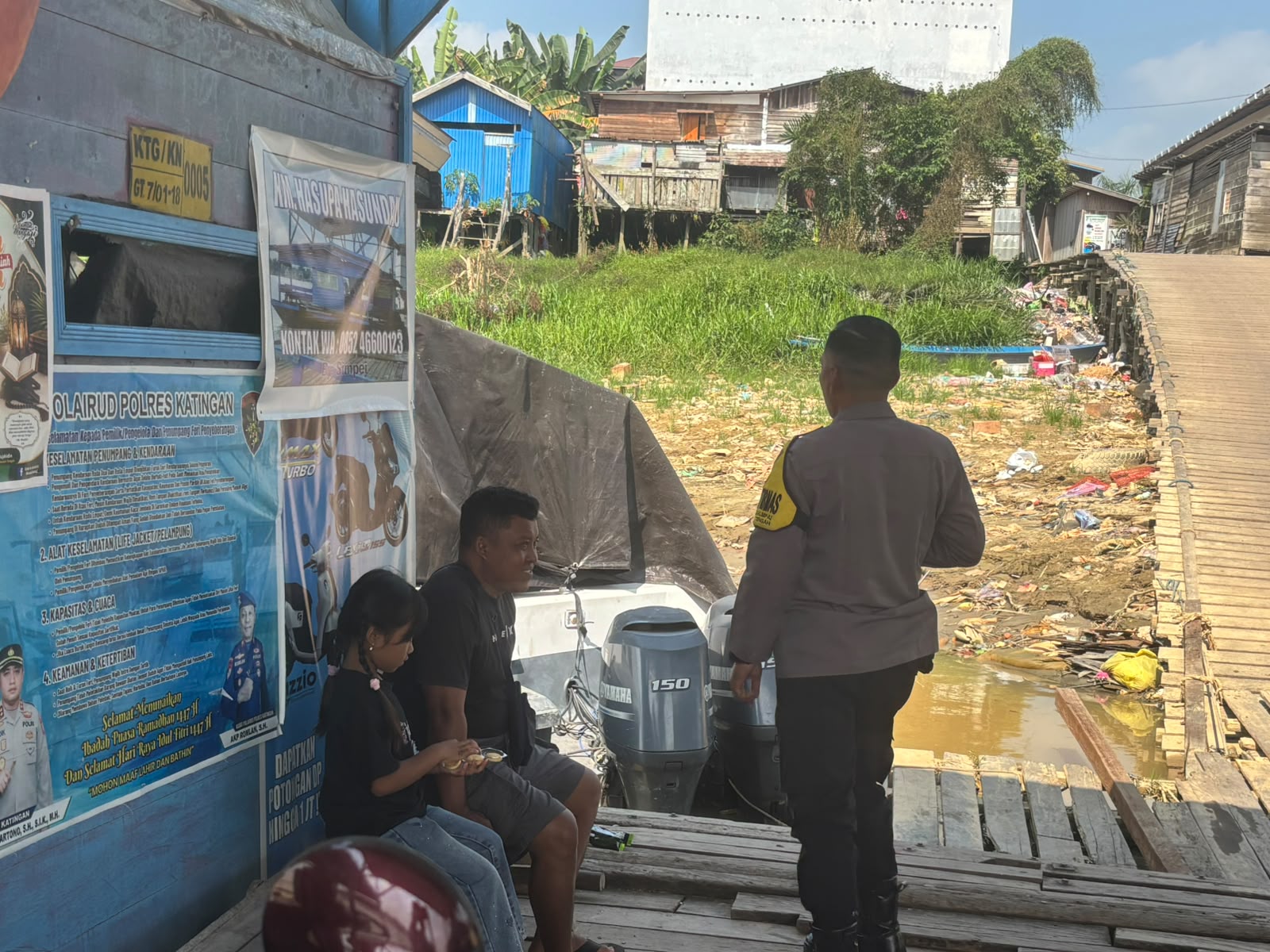 Perkuat Kamtibmas, Polsek Katingan Tengah Sambangi Warga